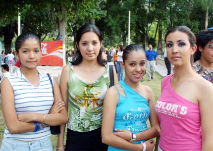 Alhelí Padilla, Rebeca Ramos, Miriam Licón y Deyda Licón.