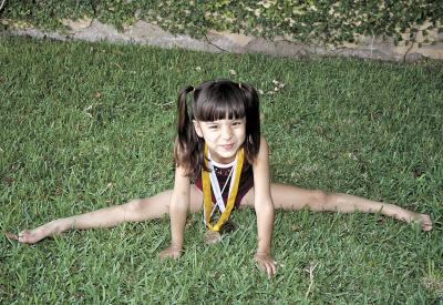 Isabel González Saldaña, una chiquitina sagaz en el deporte.