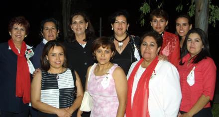 Rocío Moreno, Cecy Gómez, Yolanda Carrillo, Pily Aviña, Rocío Calero, Tere Salmón, Sofía Carrillo, Carmen Salmón, Bety Torres y Lety Enríquez.