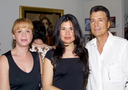 Licha Reynoard, Cecilia de Salcido y Jorge Salcido.