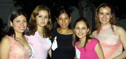 Claudia Muñoz Yáñez, elda Martínez, susana Gutiérrez, Vanesa Herrera Martínez e Ileana gutiérrez Vela.