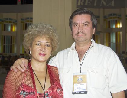 Elizabeth Ballesteros y José Raúl Segura, en pasado acto social.