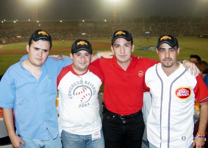 Javier Zulaymán, Francisco García, Carlos Winter y Alejandro Pérez.