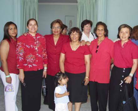 Elisa Marín, Leticia Alba, Carmelita Magallanes, Tere Madera, Mary Sánchez, Paty Ortiz y Paty Jiménez