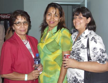 Blanca Vélez, Lety Cabrera y Lety Moreno