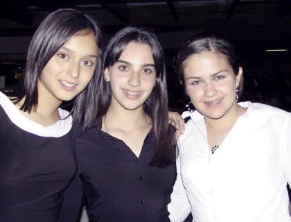 Bárbara Castro, Bárbara Murra y Maribel Padilla.