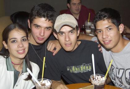 Monse Leal, José Luis Hernández, Daniel García y Diego Casas.