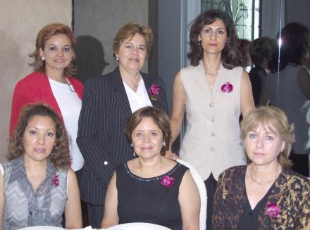 Norma Medina González, Irma Rodríguez de Strozzi, María Teresa Rodríguez de Colunga, Olivia D. de Baille, Alicia García de Solís y Sandra García de Hernández.