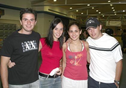 Joaquín De Nigris, Mónica González, Lorella Franco y Carlos Torres.