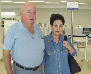 Ángel Treviño y Alicia Calderón viajaron a la Ciudad de México.