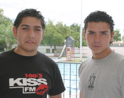 Rodrigo Medrano y Abraham Aguilar.