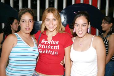 Mariana Álvarez, Geraldine Reffreger y Liz Rodríguez Bringas