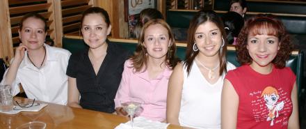 Érika Castillo, Lucy Cabada, Rosy Gutérrez, Alma Aguirre y Dulce Romo.