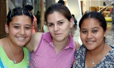 Barbara, Claudia y Adriana.