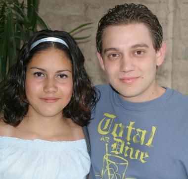 Mariel Huitrado y Héctor Garza.