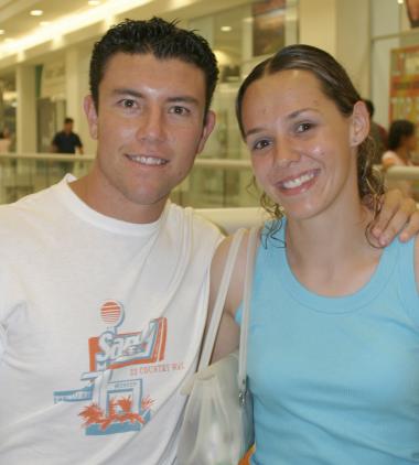 Christopher Rivas y María Rosa Portilla.