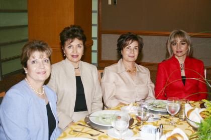 Ruth Gancz, Lucy Calvillo, Alma Rosa E. de Campos y María de los Ángeles Mijares.