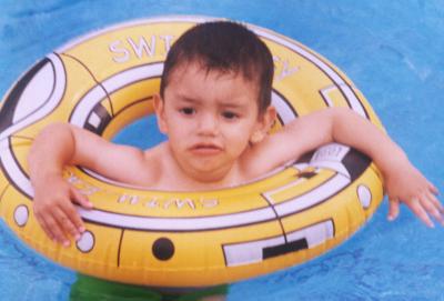 Alejandro Jáquez Gallegos, captado en pasado festejo  infantil.