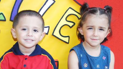 Hassan y Michelle Habib Ramírez cumplieron tres y cuatro años respectivamente y por tal motivo, fueron festejados con una divertida fiesta infantil.