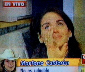 Marlene Calderón lloró al saber la noticia.