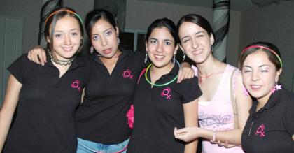 Ale Mijares, Carla Ávalos, Clary Bravo, Sofía Quintana y Xiomara Acosta.