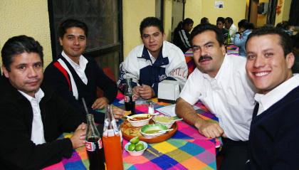 Miguel A. Esquivel, Elías Vélez, Jaime Armando García, Francisco Zamora y Gerardo Cortés.