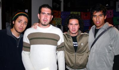 Roberto Nuñez, Francisco Bernal, Quillo Aguado y Mauricio Ruvalcaba