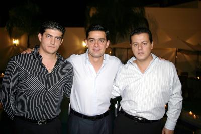 Yuseff Mansur, Nesim Issa y Antonio Juan Marcos.