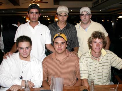 Rodrigo González, Salvador Sánchez, Ián Calzón, Jorge Abularach, Ricardo Tueme y Rodrigo Delgado.