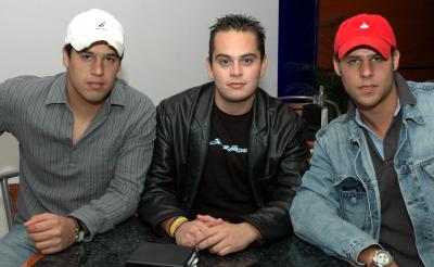 Román Riquelme, Fernando Santoyo y Jorge Valdano.