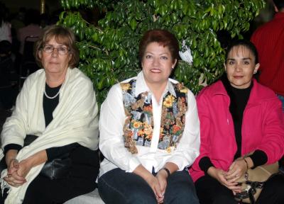 Isela Cardona, Rosy Gómez y Margarita Valenzuela