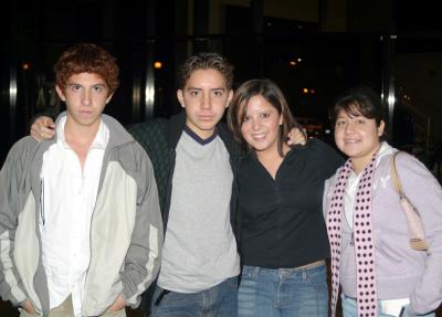 Cristóbal Rodríguez, César Rosas, Ana Isabel Mena y  Xanath FragosoL.