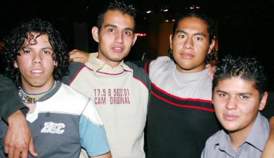 Gerardo Hernández, Érick Ortiz, Víctor Rubio y Luis Miguel Ávila.