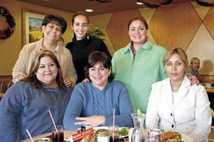 Margarita Noyola, Nora de Borbolla, Ely Román, Araceli de Bada y Araceli Martínez.