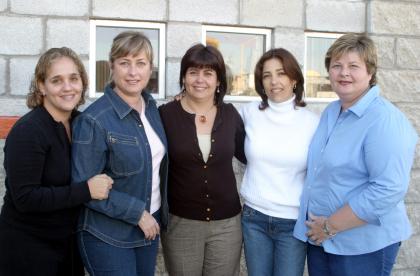 Ana Luisa Cepeda, Yola Murra, Laura Fernández, Bárbara Cepeda y Ana de Garza.