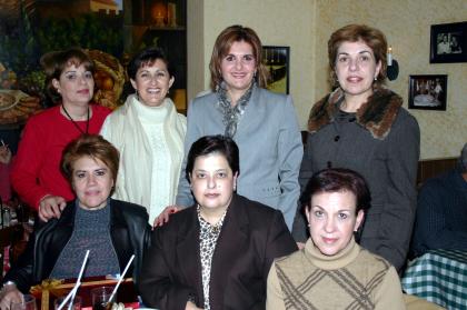 Posada del grupo de los jueves, en la que estuvieron presentes Mayela de Del Río, Samira Zarzar, Pilar de Gómez, Graciela de Albéniz, Mayra Salas, Sandra de Facusseh  y   Gloria de García