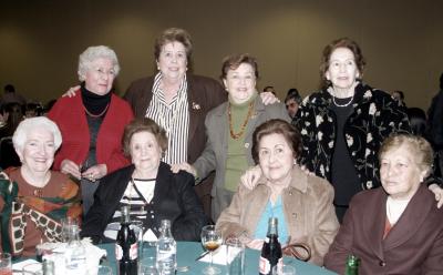 Margarita de Herrera, Carmen de Martínez, Magdalena de Martínez, Esperanza de Martínez, Carmen P. de Martínez, Yolanda de Martínez, Laura de Martínez y Josefa López.