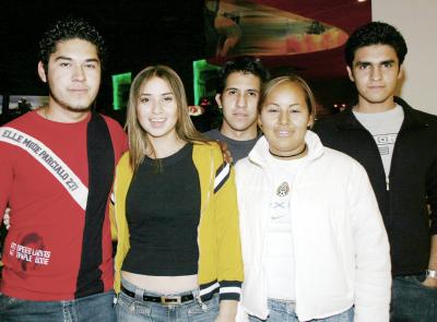 Francisco, Lorena, Roque, Belem y Gustavo.