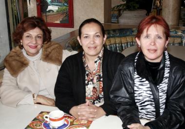 María Elena Metlich de Leal, Carmelita Díaz y Vera  Elyd de Metlich