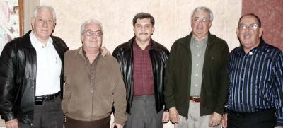 Luis Rodríguez, Manuel Fernández, Hugo Sánchez, Arturo J. Giacoman y  Rodolfo Castro.