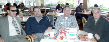 Donaldo Estrada, Fernando Bardán, Manuel Herrera y Emilio Flores.