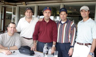 Jorge Montaña, Francisco Garza, Juan Carlos Tinoco, Enrique Palma y Rafael Deglado