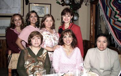 Idalia ESparza, Audelia Orona, Sandra Luz Sánchez, Olga Lucía Fernández, María Eugenia Soto, Martha García y Rosa Elena Ruvalcaba.