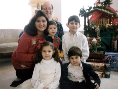 Benjamín Gessler y Mariel Madero de Gessler con sus hijos  Gabriel, Isabelle, Emmanuel y David Gessler Madero..