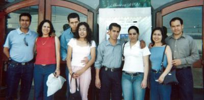 31 de enero de 2005

Eduardo Peralta, Xóchitl Castro, Gerardo Pulido, Zulema Cortés, Efrén Barraza, Gloria Aguirre, Mayela Santacruz y Javier Lozano