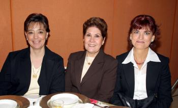 Claudia de Gutiérrez, Irma Esther de Gómez e Imelda Hinojosa