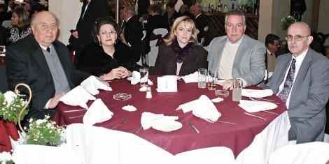 Don Roberto Tohme, Marilú Hernández de Tohme, Pedro Luis Martín Bringas y Oscar Miller.