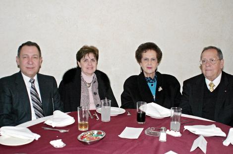 Héctor Cantú Charles, Coquis de Cantú, Georgia Gutiérrez de García y Leopoldo García Flores.