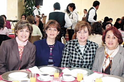 Alicia de Cárdenas, Ángeles de Lara, Susana de González y Lucrecia de Álvarez