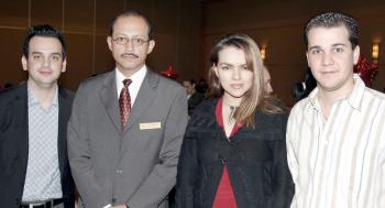 Diego Hurtado, Luis Negrete, Farrah Vanessa Martínez y José Canavati.